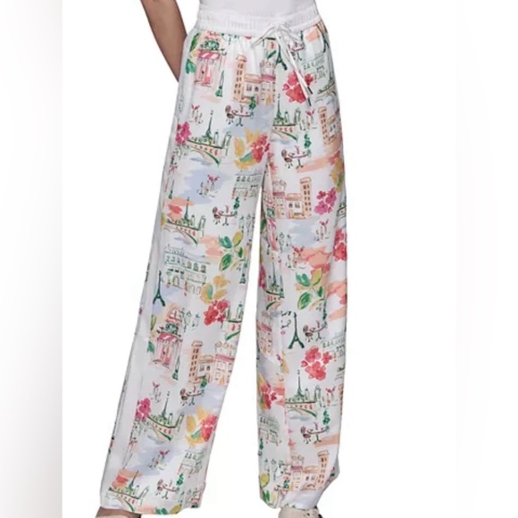 KARL LAGERFELD PARIS Colorful Printed Pants